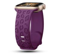 CreateGreat Compatible con Apple Watch Band de 41 mm, 40 mm, 38 mm, 45 mm, 44 mm, 42 mm, para hombres y mujeres, correa de silicona transparente con patrón impreso, no se decolora para Apple