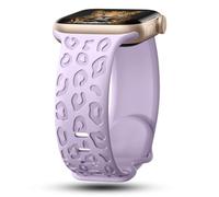 CreateGreat Correa de silicona transparente compatible con Apple Watch de 41 mm, 40 mm, 38 mm, 45 mm, 44 mm, 42 mm, para mujeres y hombres, correa de silicona transparente con patrón impreso, nunca se