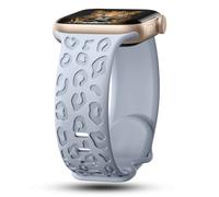 CreateGreat Correa de silicona transparente compatible con Apple Watch de 41 mm, 40 mm, 38 mm, 45 mm, 44 mm, 42 mm, para mujeres y hombres, correa de silicona transparente con patrón impreso, nunca se