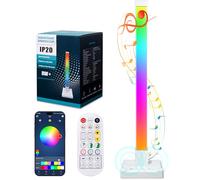 CREATESTAR 54CM Barra de Luz LED RGB, Lámpara Regulable 16 Millones de Colores Para Habitaciones,Sincronización Musical y Control por App para Iluminación y Decoración