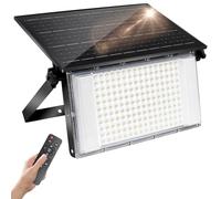 CREATESTAR Foco Led Exterior Solar, 200W Luz Solar con Sensor de Movimiento,12000aAh Luce Solares Exterior con 3 Modos,IP65 Impermeable Lampara Solar para Jardín Garaje Patio