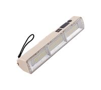 CREATESTAR Linterna Taller LED Recargable 22 cm, Lámpara de Trabajo Luz de Trabajo con Magnética Base y Gancho, 5 Modos de Luz Lámpara de Inspección para Garaje Cámping Coches Emergencia jardín patio