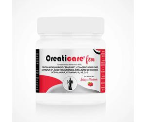 Creaticare fem 300 g Margan - polvo sabor frambuesa para mujeres activas