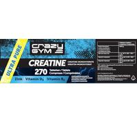 Creatina - Complemento alimenticio con Monohidrato de Creatina, Vitamina D3, Vitamina B6 y Zinc - 270 Comprimidos (334 g) - 67 Porciones Diarias (Zuckerfrei)
