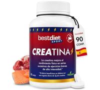 Creatina Comprimidos - 3 Pack x 90 Comprimidos - Complemento Alimenticio con Creatina Monohidrato - Ideal para Deportistas y Rutinas de Entrenamiento - Formato Práctico Diario - Bestdiet SPORT