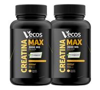 Creatina Creapure en Cápsulas 3000mg Vecos | Creatina Monohidrato de Alta Pureza para Fuerza y Rendimiento | 240 Cápsulas