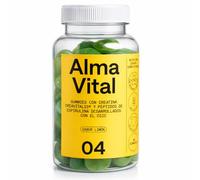 Creatina Gominolas ALMA VITAL Creavitalis® con Vitamina D3 y Espirulina | Creatina Gummies Monohidratada Premium de Creapure® | 60 Gominolas 99,9% Pureza, Veganas y con Sabor Limón