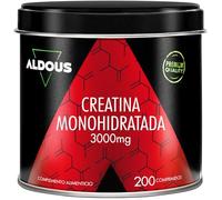 Creatina Monohidratada 3000mg - 200 comprimidos Fáciles de Partir - Recuperador Muscular, Energía, Entrenamiento - Creatina monohidrato - Suplemento Deportivo Potenciador - ALDOUS