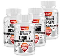 Creatina Monohidratada 4220 mg - Alta Dosis - 100% Monohidrato de Creatina Micronizada Pura - 15X Absorción Más Rápida con Creatina HCL - Fortalece la Fuerza Muscular - 60 Unidades (Paquete de 1)