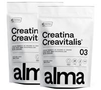 Creatina Monohidratada Creavitalis® ALMA® 600 g | Creatina Creapure Monohidrato en Polvo 99,9% Pureza Premium | Vegana, Sin Gluten ni Lactosa | 200 Dosis Disolución Instantánea | Fabricada en Alemania