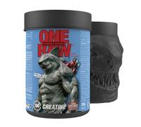Creatina Monohidratada en Polvo. One Raw Creatina Ultra Pure 200 Mesh, Pre y Post Entreno, Complemento Pre Training y Pre Workout. Suplemento Alimenticio para Deportistas. 300 G. (Cherry Bomb)