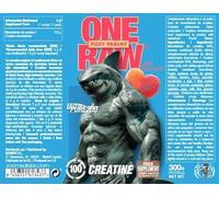 Creatina Monohidratada en Polvo. One Raw Creatina Ultra Pure 200 Mesh, Pre y Post Entreno, Complemento Pre Training y Pre Workout. Suplemento Alimenticio para Deportistas. 300 G. Fizzy Peachy