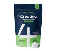 Creatina Monohidratada Polvo 500g, 5 Meses - 100% Pura, Sin Sabor - Micronizada 200 Mesh, Soluble - 147 Porciones - Vegana para Hombres y Mujeres - Sin Gluten, Sin Aditivos - 4 HIM & HER