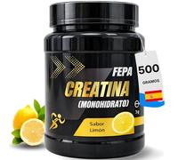 Creatina Monohidratada Sabor Limón FEPA 500 g - Suplemento Alimenticio Creatina Micronizada en Polvo - Creatina Monohidrato para Energía, Rendimiento y Masa Muscular - Fepadiet
