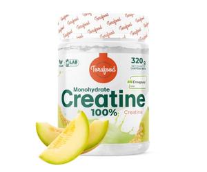 Creatina Monohidrato Creapure en Polvo | 320G | Sabor Melón | Aumento de Masa Muscular y Resistencia | Gran Solubilidad | 100% Vegana | Torafood