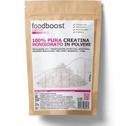 Creatina monohidrato pura en polvo 300 g foodboost - Pure - con dosificador - para rendimiento atlético, masa muscular, marca de confianza italiana, preentrenamiento - 150 dosis