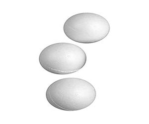 Creativ 100263 Bola, D: 5 cm, poliestireno, 50 piezas, blanco