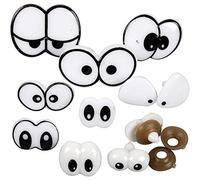 Creativ 100263 Funny Eyes - Surtido de 2-3 cm, con cierre, 9 unidades