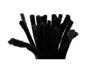 Creativ 100263 Limpiapipos, grosor 9 mm, L: 30 cm, negro, 25 piezas