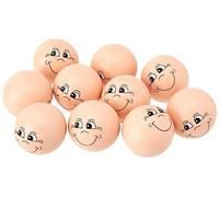 Creativ 57099 Smiley Balls, D: 30 mm, Madera, 10pcs
