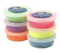 Creativ 6 x 14 g Silk Clay Assorted Colours, Neon (Importación USA)