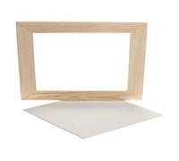 Creativ Company 226220 - Lienzo con marco (algodón, 8 x 25 cm), color blanco