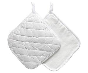 Creativ Company 444601 Potholder 4pieza(s) Blanco Algodón manopla y guante para horno - Manoplas y guantes para horno (200 mm, 4 pieza(s))