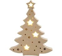 Creativ Company 54905 - Iluminación decorativa (Figura iluminada decorativa, Beige, Papel, CE, Blanco cálido, AA)