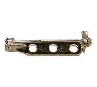 Creativ Company 600720 10-Piece Silver-Plated Brooch Backs (Importación USA)