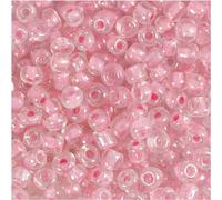 Creativ Company 682781 - Cuentas de semillas de rocalla (25 unidades), color rosa