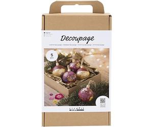 Creativ Company CC Hobbyset Kerstornamenten Decoupage