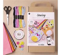 Creativ COMPANY Craft Kit - Start DIY Kit Sewing, Teddy Bears, 1 pk. (977540)