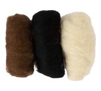 Creativ Company - Lana cardada para Manualidades (10 Unidades), Color Gris