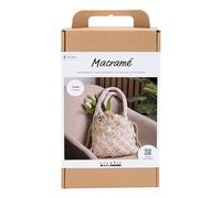 Creativ Company Macramé Set - Bag in White - Perfect for Designing an Individual Bag