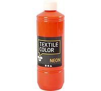 Creativ Company Tinte textil naranja neón, 500 ml