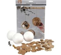 Creativ Conos Kits de Bricolaje, Papel de Piel sintética, Cuero, Natural Dorado, Talla única