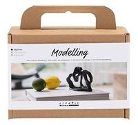 Creativ DIY Modelling Kit - Self-Hardening Clay - Sculpture - Black
