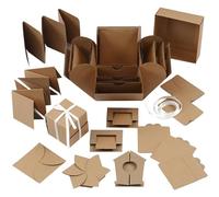 Creativ e 25380 Caja de explosión, tamaño 7 cm x 7 cm x 7,5 cm + 12 cm x 12 cm x 12 cm, ramita