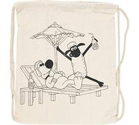 Creativ e 499654 - Bolsa con cordón (37 x 40 cm), diseño de oveja Shaun y Bitzer