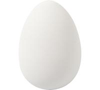 Creativ Huevos de plástico grandes, altura: 8 cm, profundidad: 6 cm, blanco, 8 huevos incluidos