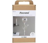 Creativ Kit de manualidades Macramé, blanco roto, gris, 1 paquete