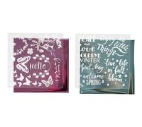 Creativ Lámina Decorativa y Hoja Dorada, Cartón, Azul Claro Rosa, Talla única