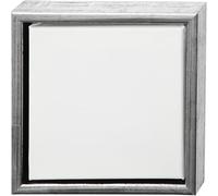 Creativ Lienzo de Pintura con Marco, Blanco Plata Antigua, Talla única