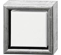 Creativ Lienzo de pintura con marco, whiteantique plateado, talla única