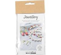 Creativ Mini kit de manualidades Joyería, pulsera elástica y pendiente, 1 paquete