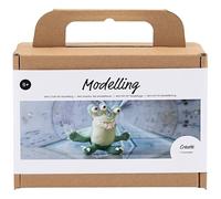 Creativ Mini Kit de Manualidades Modelado Juegos de Manualidades, verde claro, verde oscuro, Monster Lulu, 1 paquete