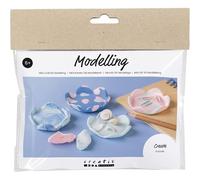 DIY Modelling Kit - Self-Hardening Clay - Candle Holders - Ultra Marine - 2 pcs