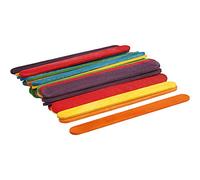 Creativ Palitos de Madera Lolly, Azul Morado Verde Amarillo Naranja Rojo, Talla única