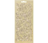 Creativ Pegatinas, oro, talla única