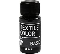 Creativ Pintura de Tela semicubierta, Negro, Talla única, 50